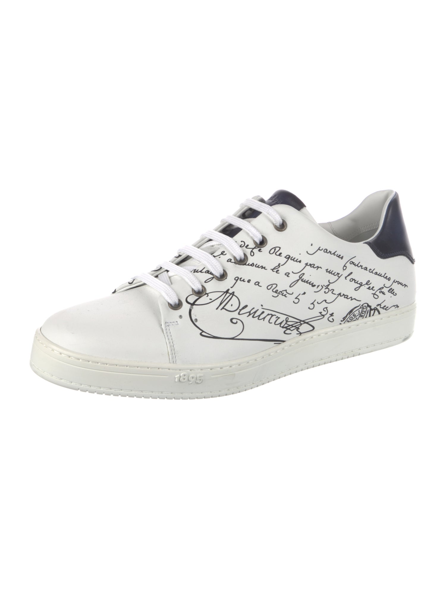 Berluti Leather Printed Sneakers