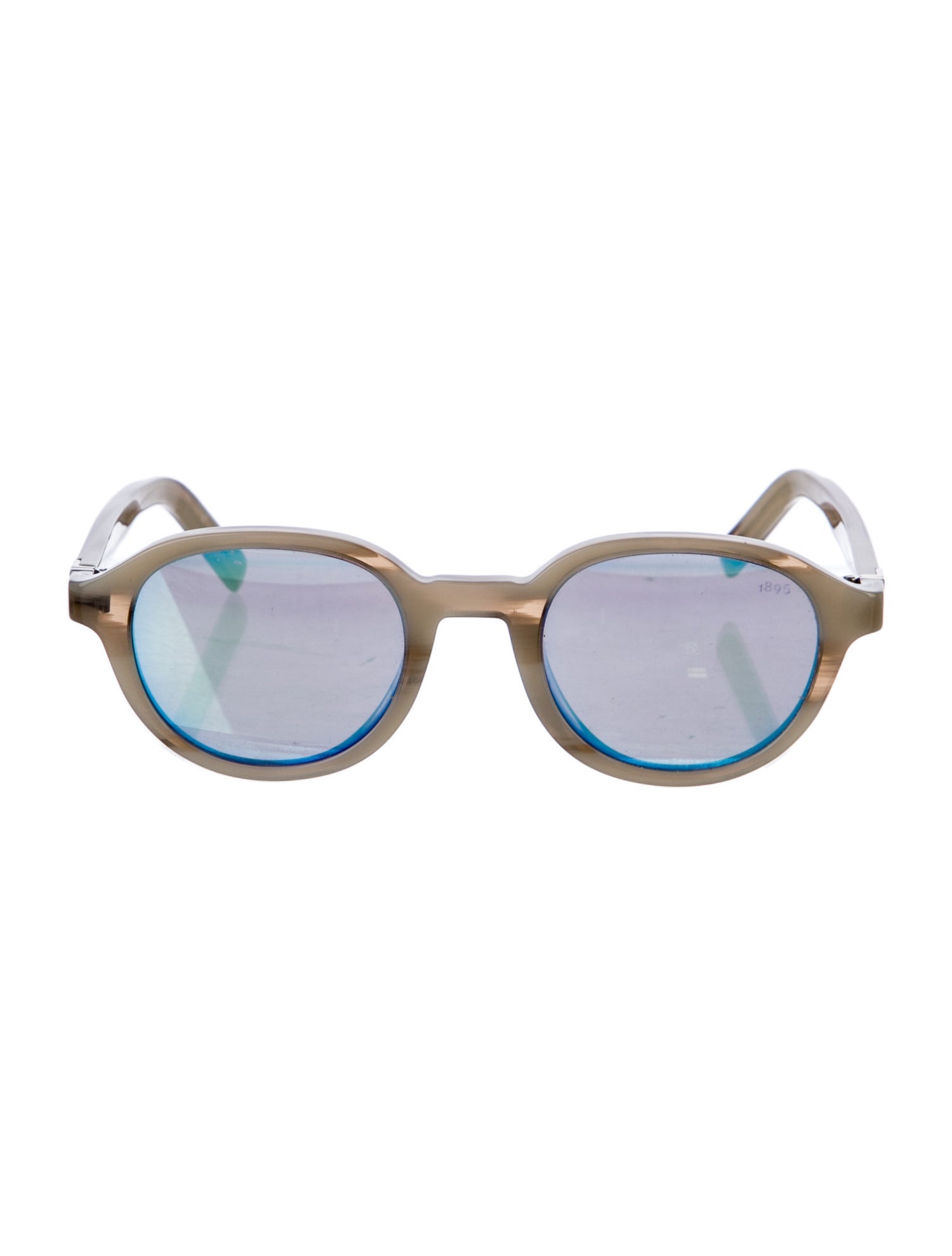Berluti Round Mirrored Sunglasses