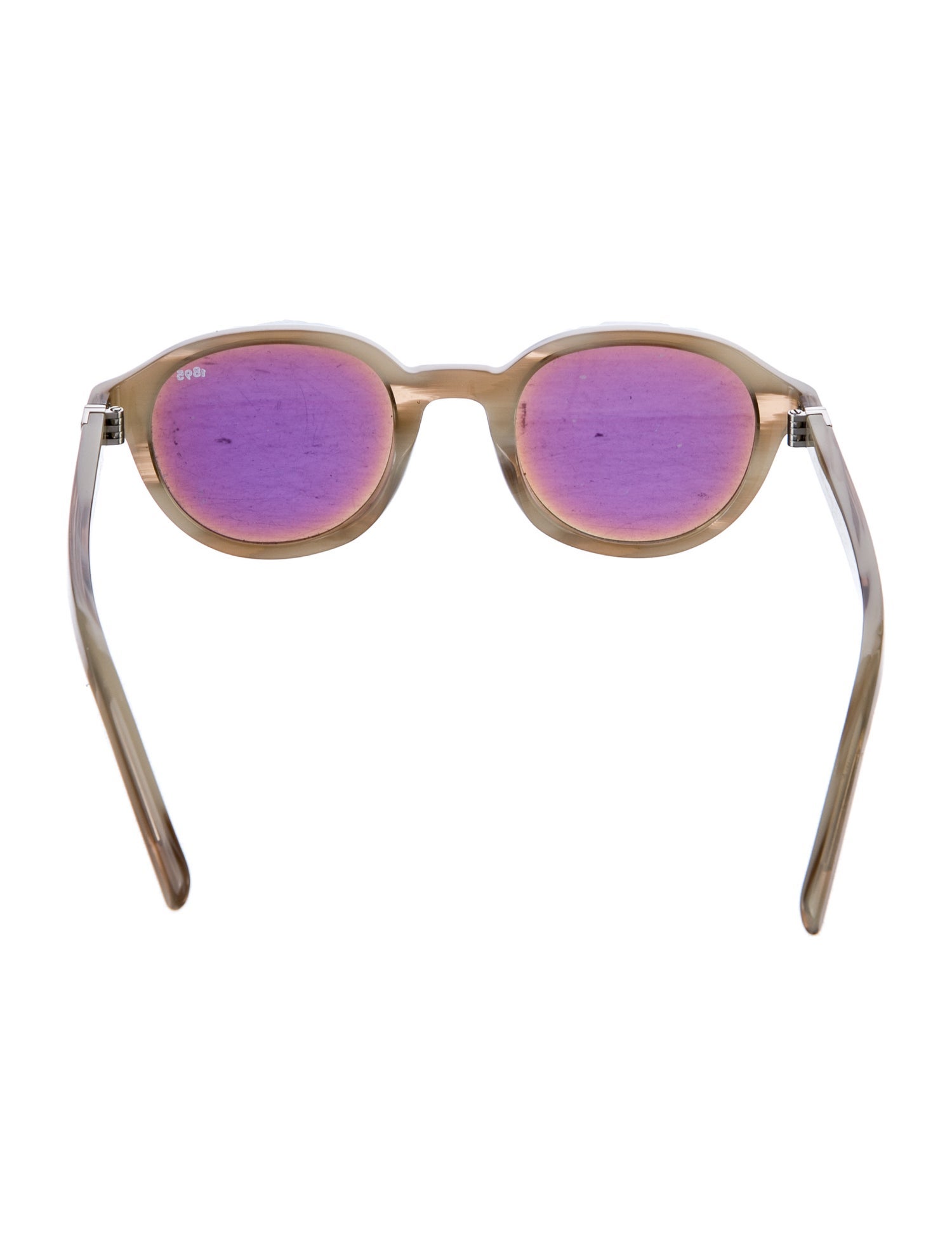 Berluti Round Mirrored Sunglasses