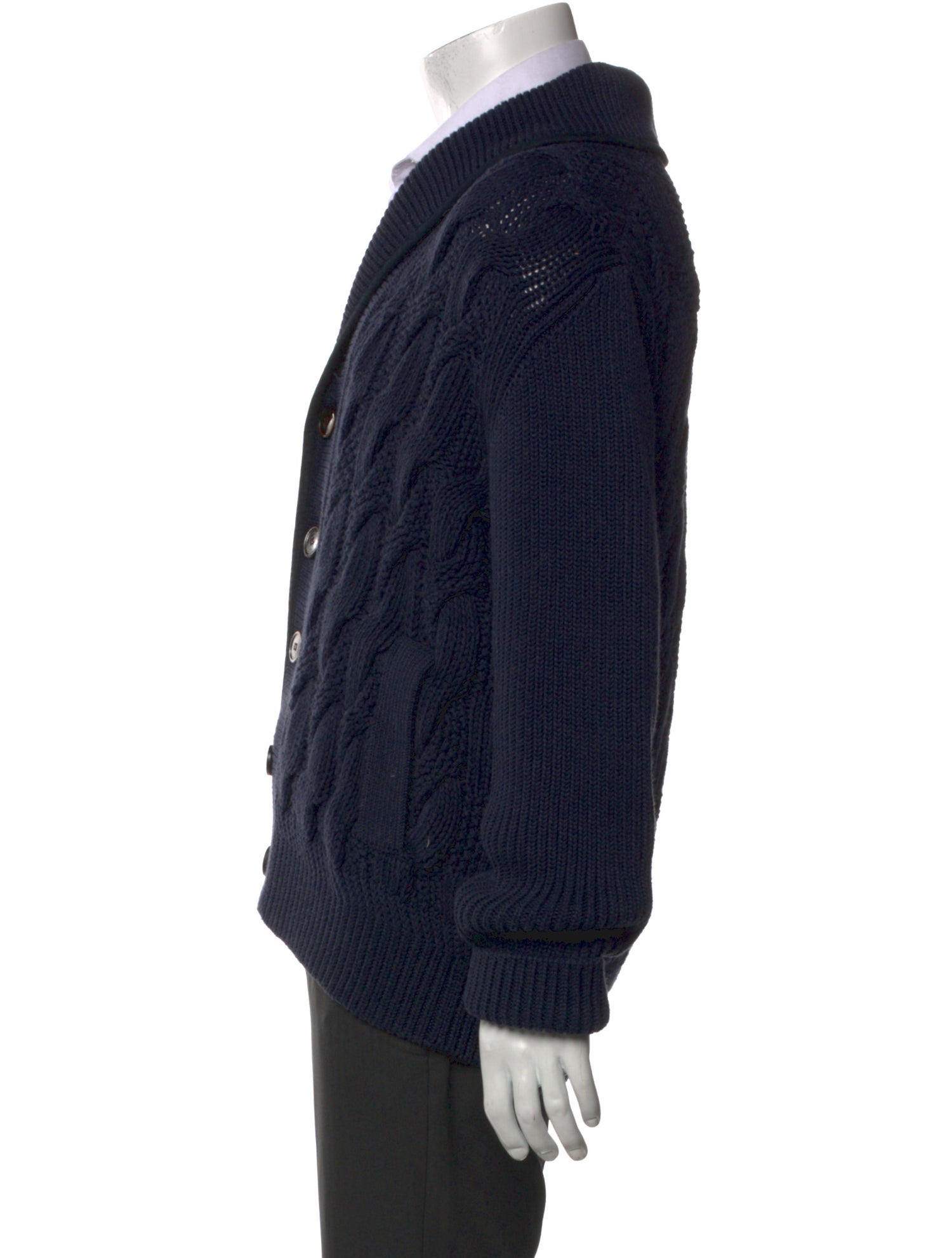 Berluti V-Neck Long Sleeve Cardigan