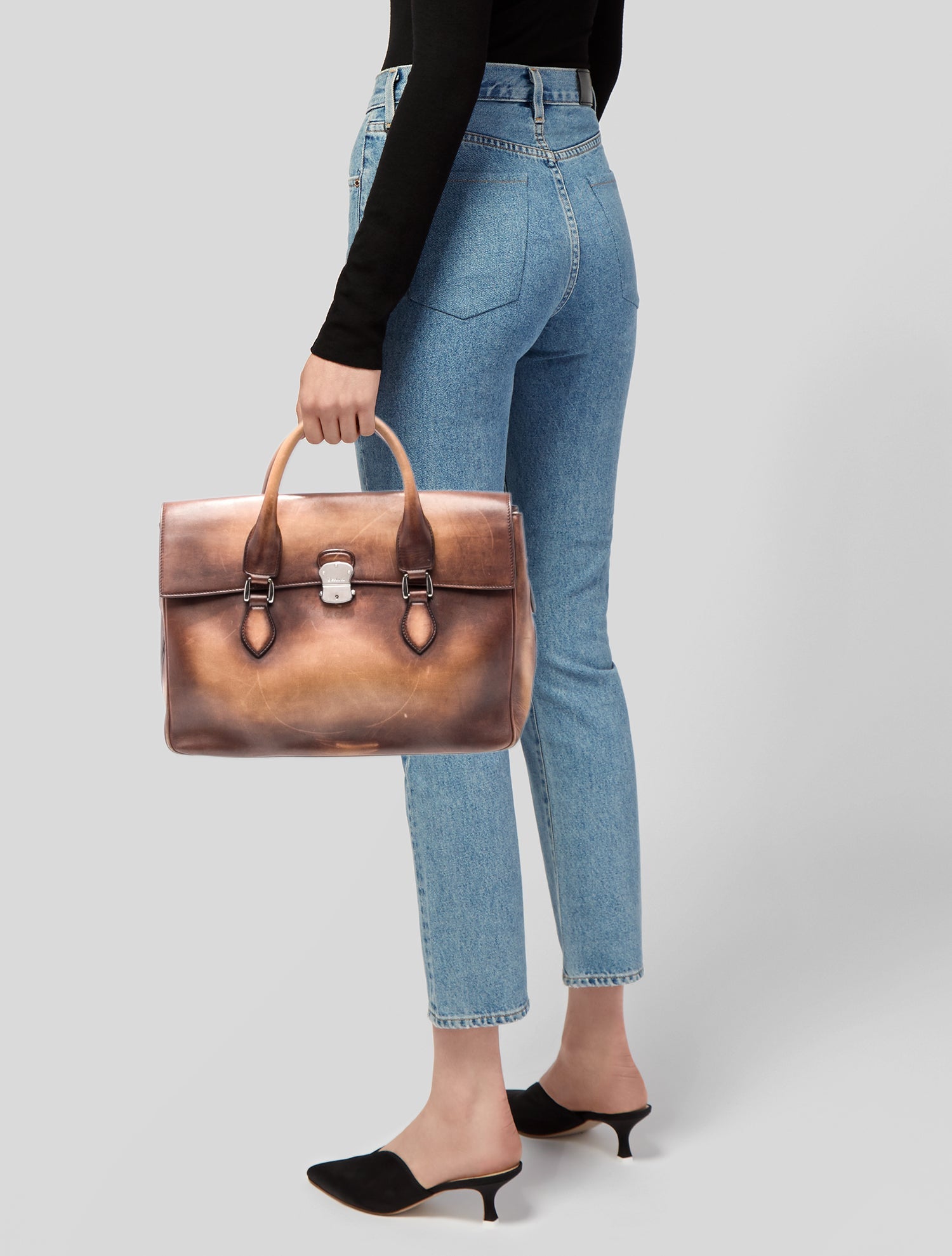 Berluti Leather Briefcase