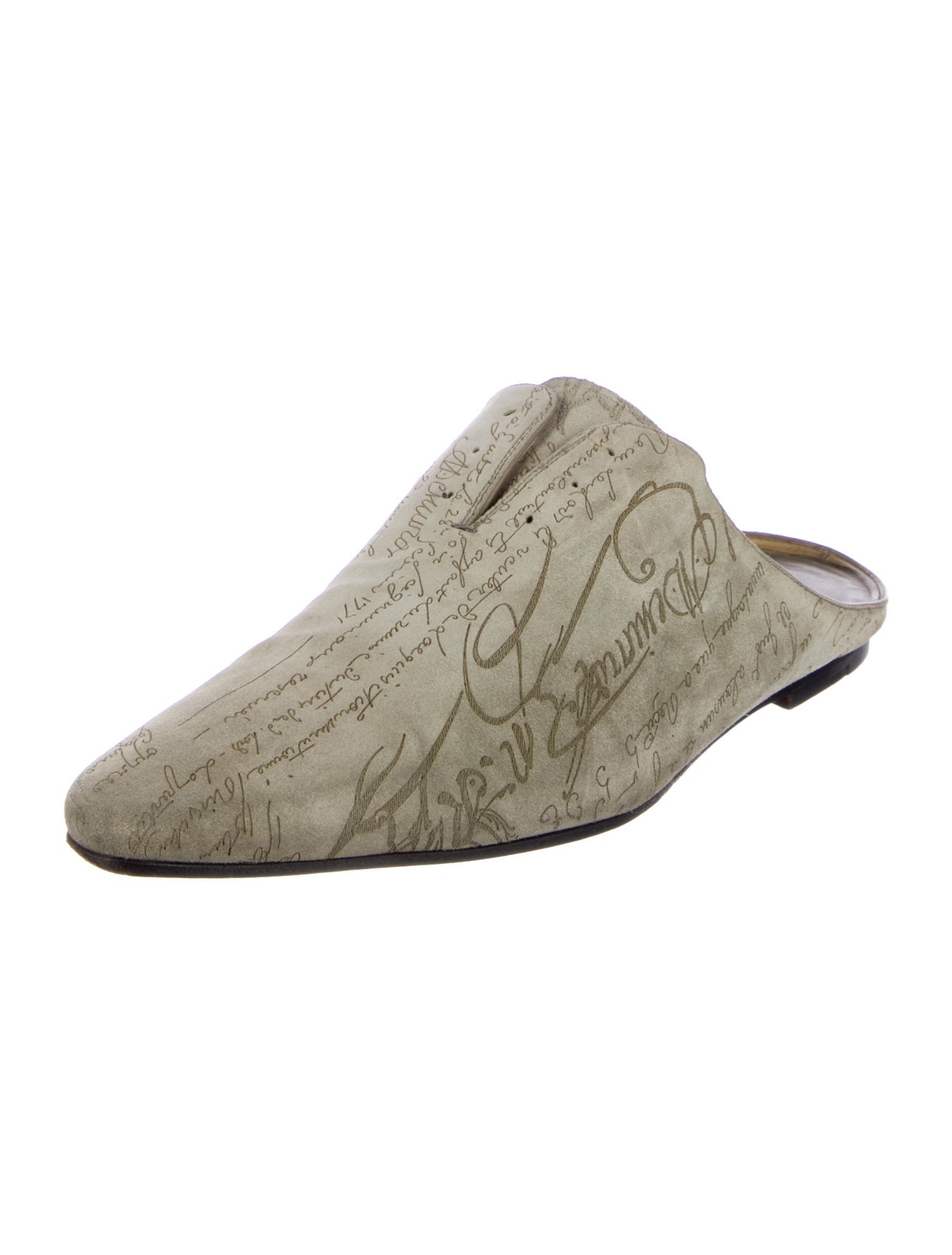 Berluti Suede Printed Slippers