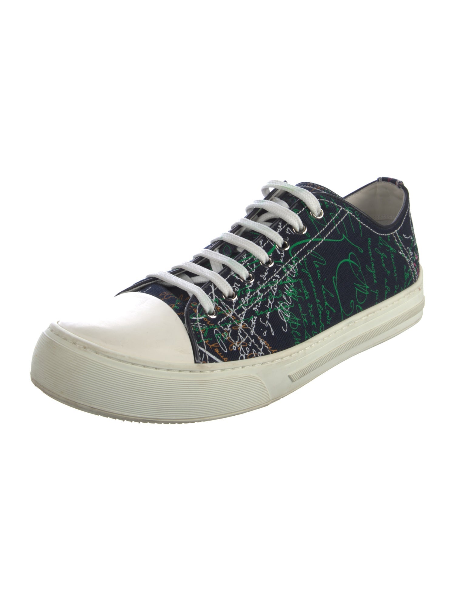 Berluti Canvas Printed Sneakers