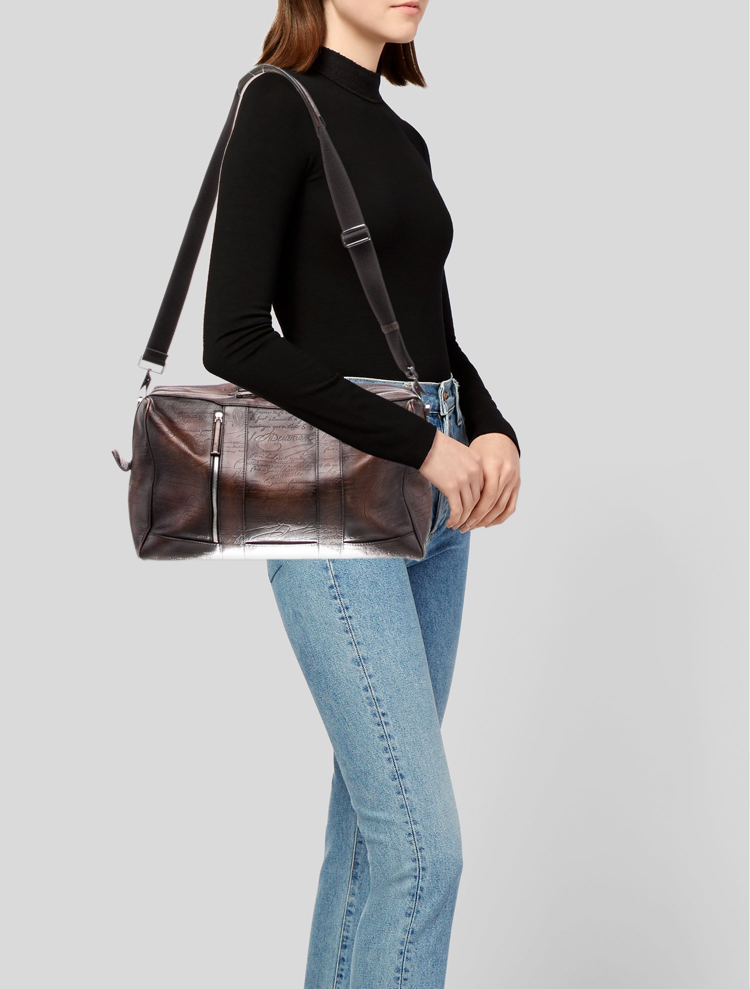 Berluti Leather Weekender Bag