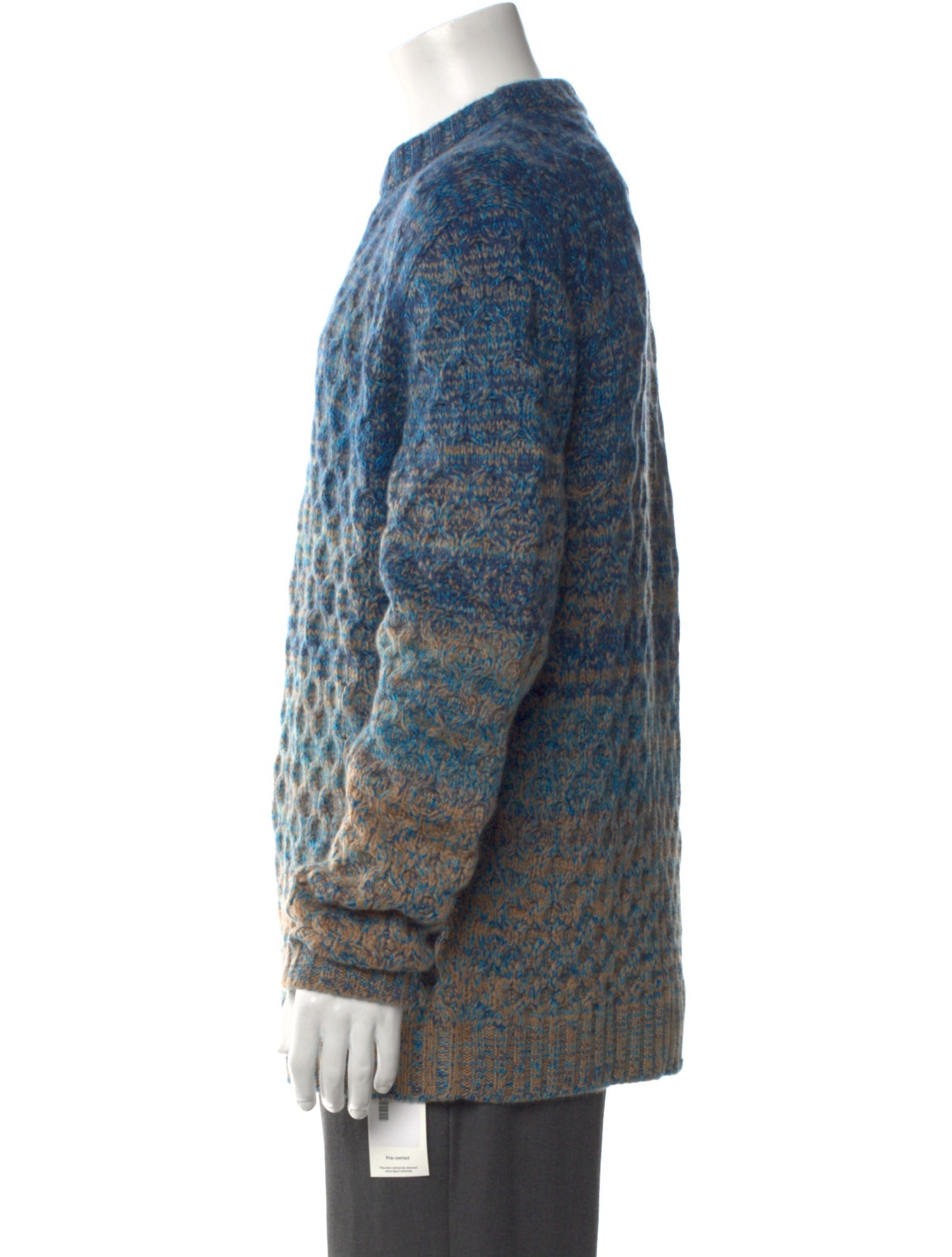 Berluti Cashmere Colorblock Pattern Pullover