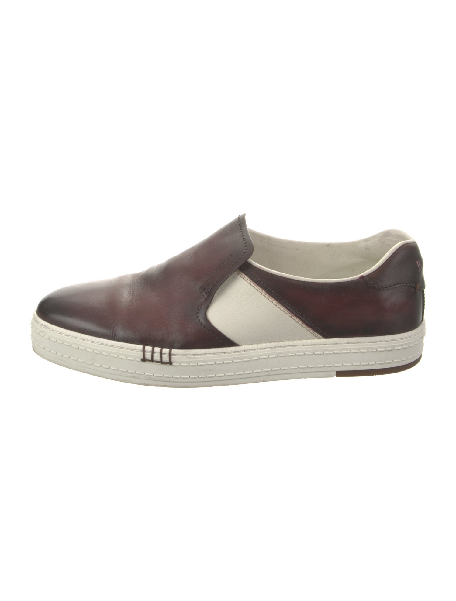 Berluti Leather Colorblock Pattern Monk Straps