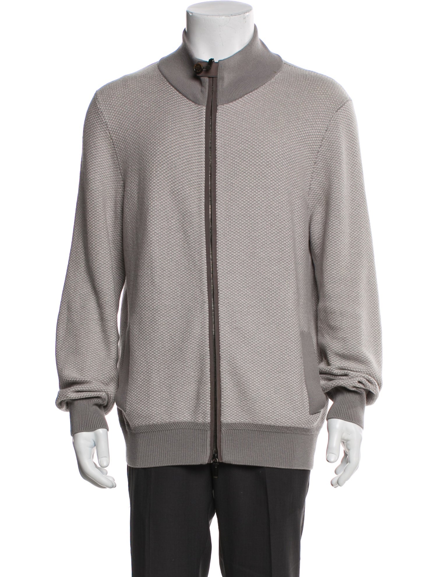 Berluti Cashmere Colorblock Pattern Bomber Jacket