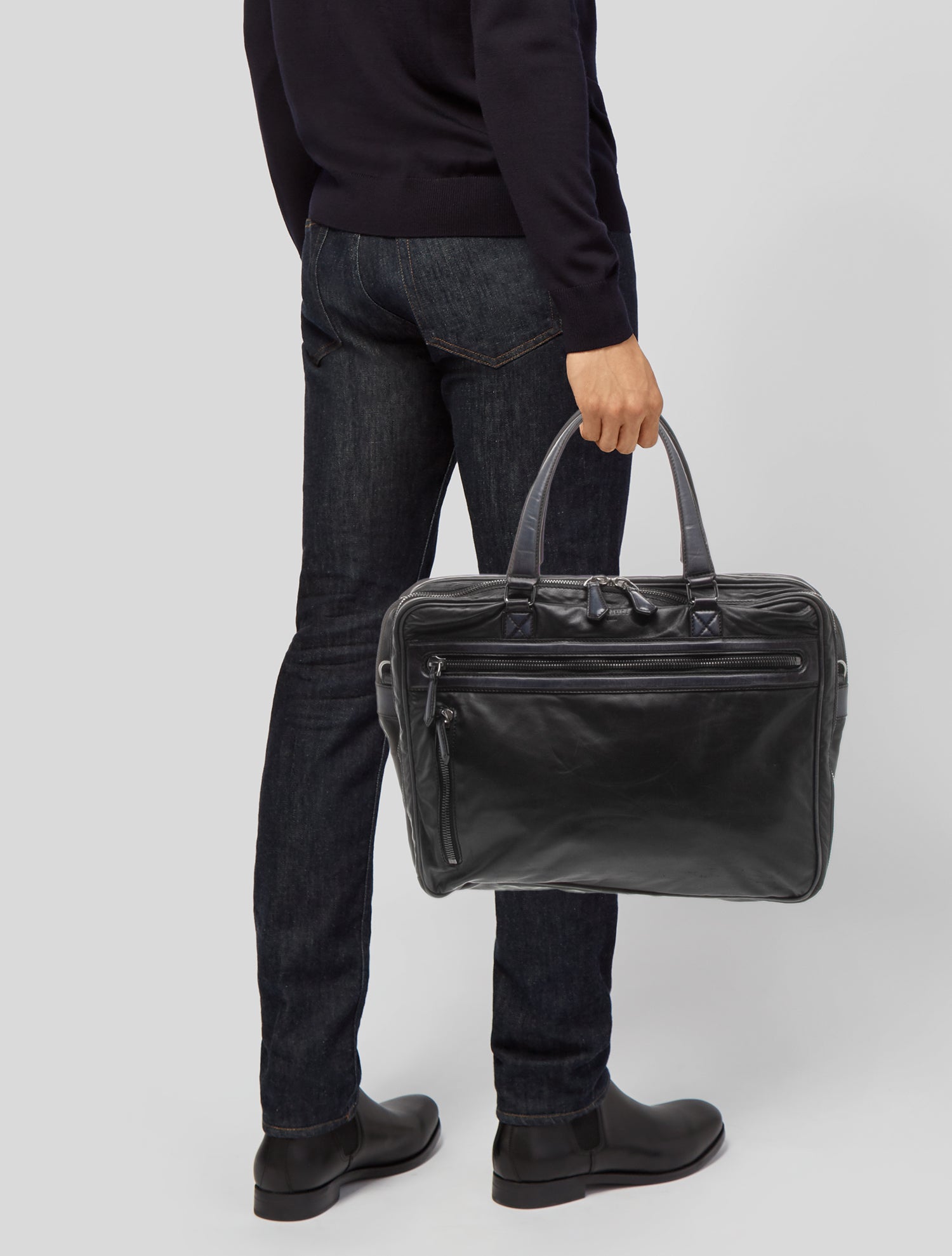 Berluti Leather Briefcase