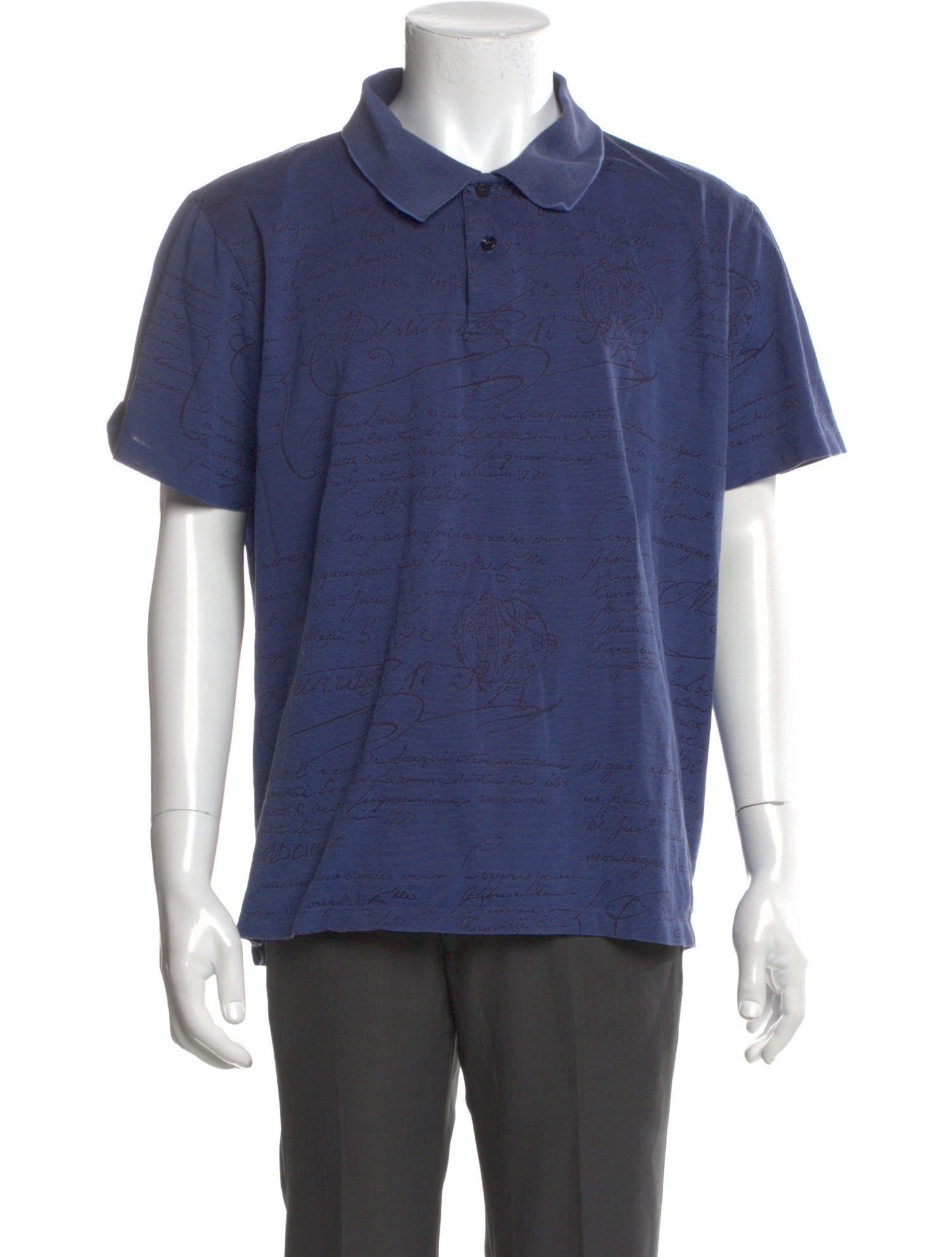 Berluti Collar Short Sleeve Polo Shirt