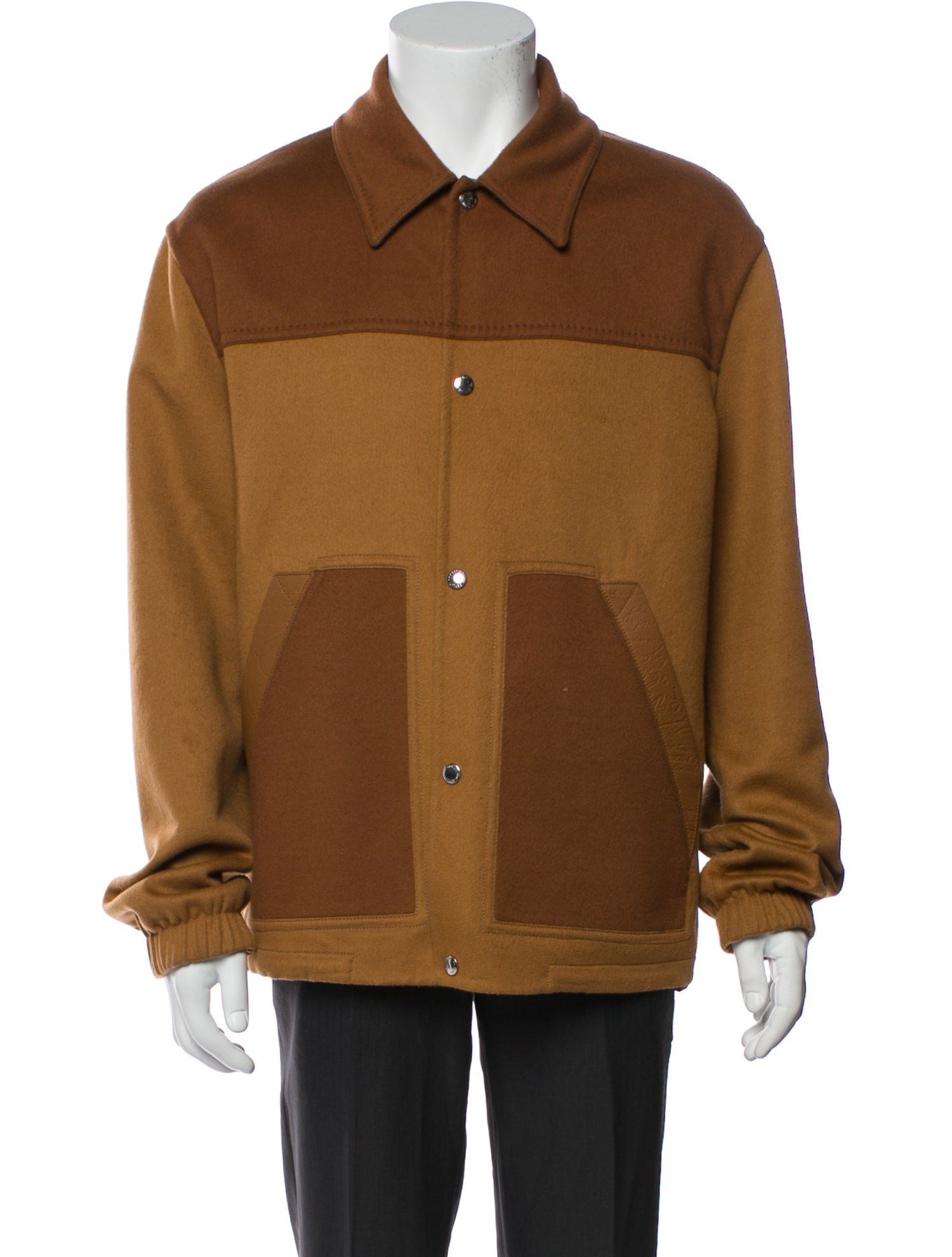 Berluti Colorblock Pattern Denim Jacket