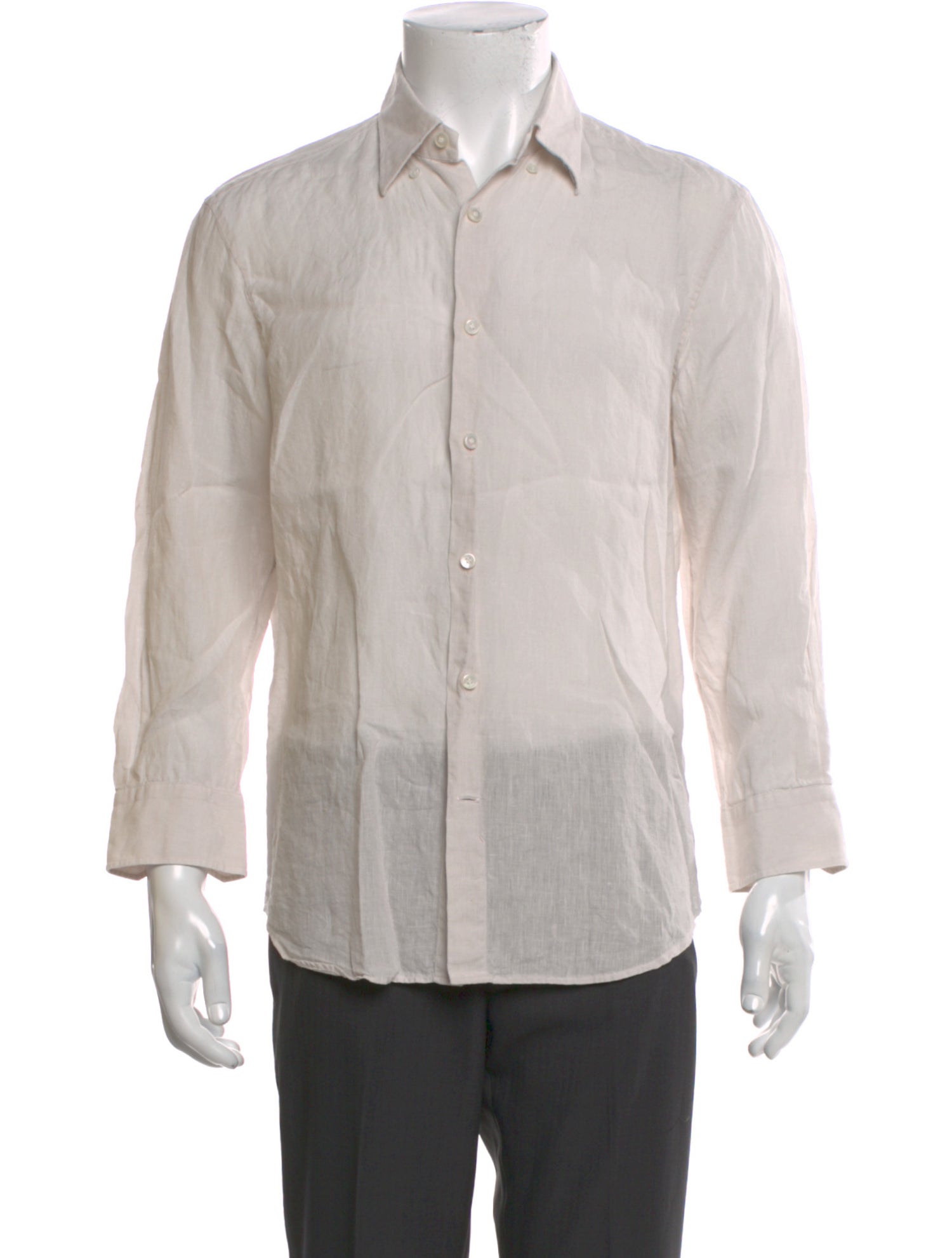 Berluti Linen Long Sleeve Dress Shirt