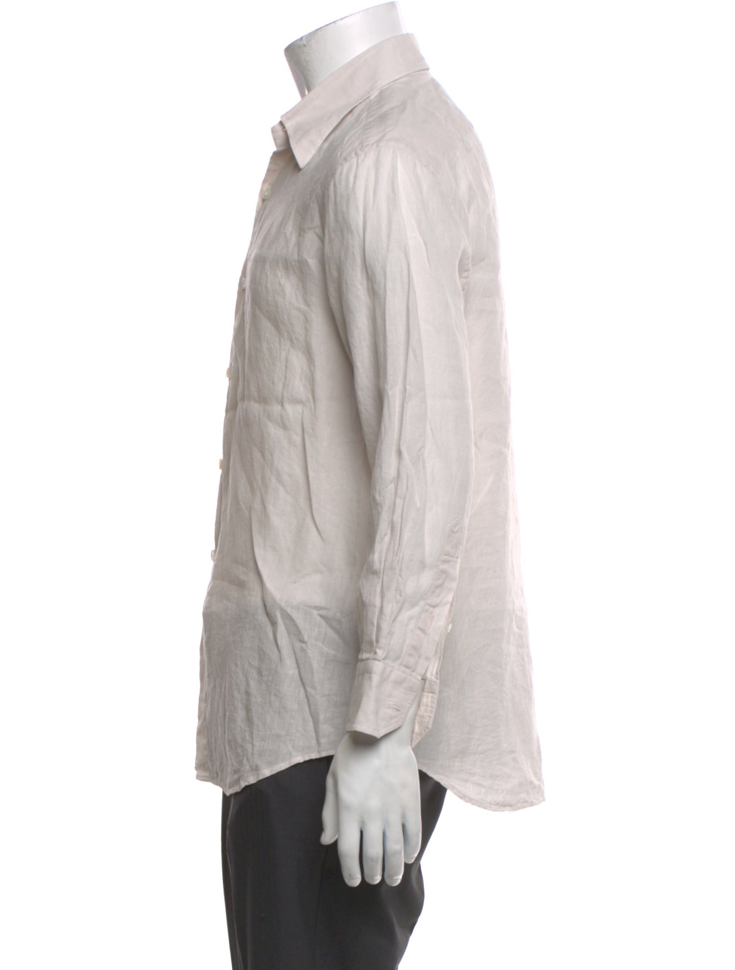 Berluti Linen Long Sleeve Dress Shirt