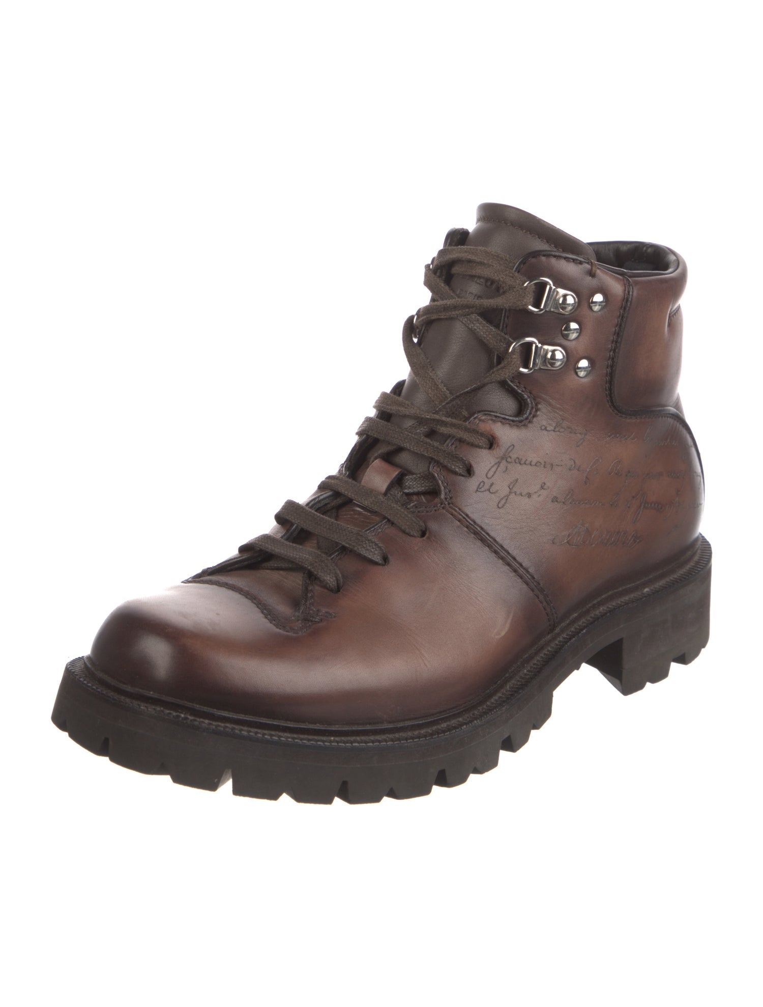 Berluti Leather Hiking Boots