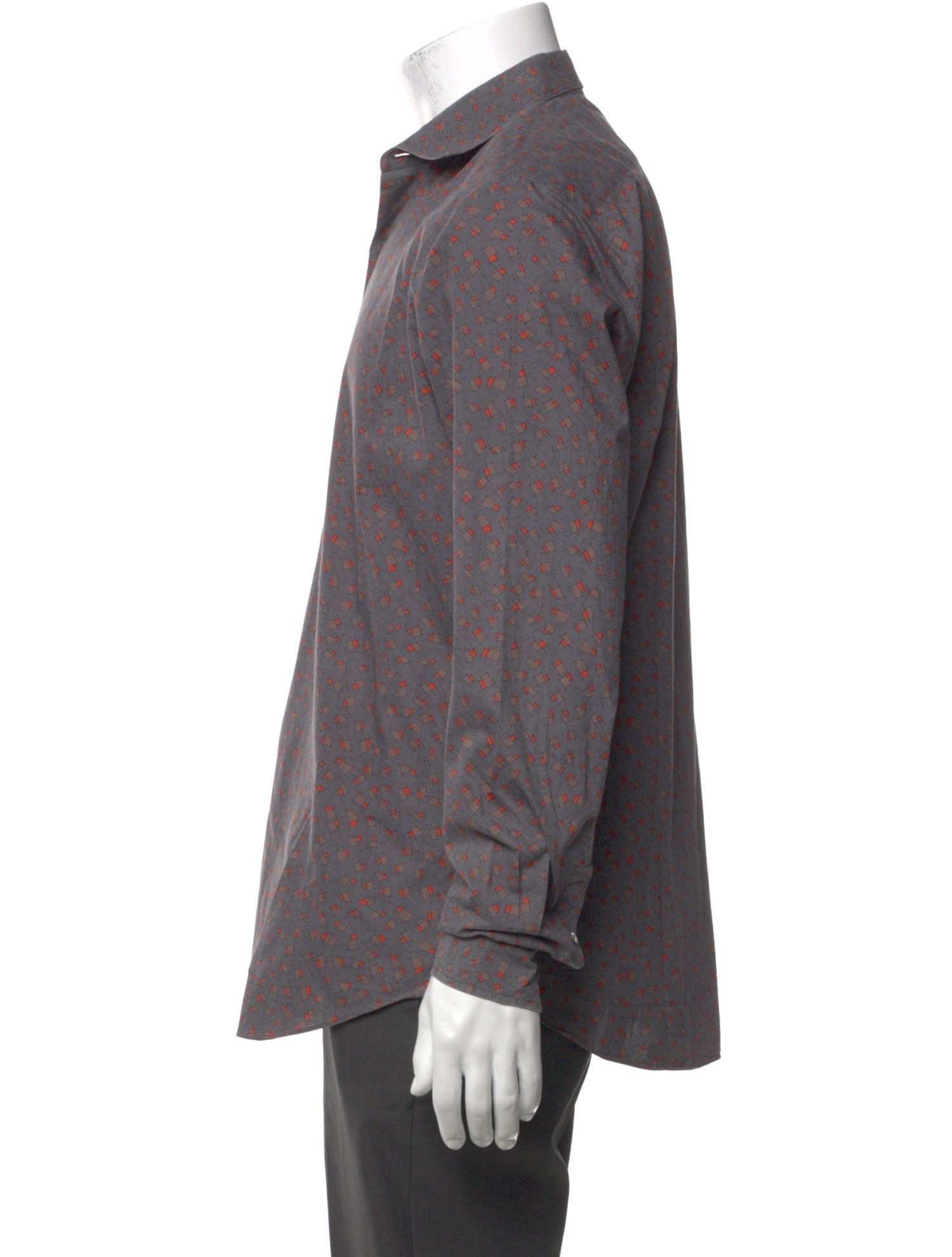 Berluti Printed Long Sleeve Dress Shirt