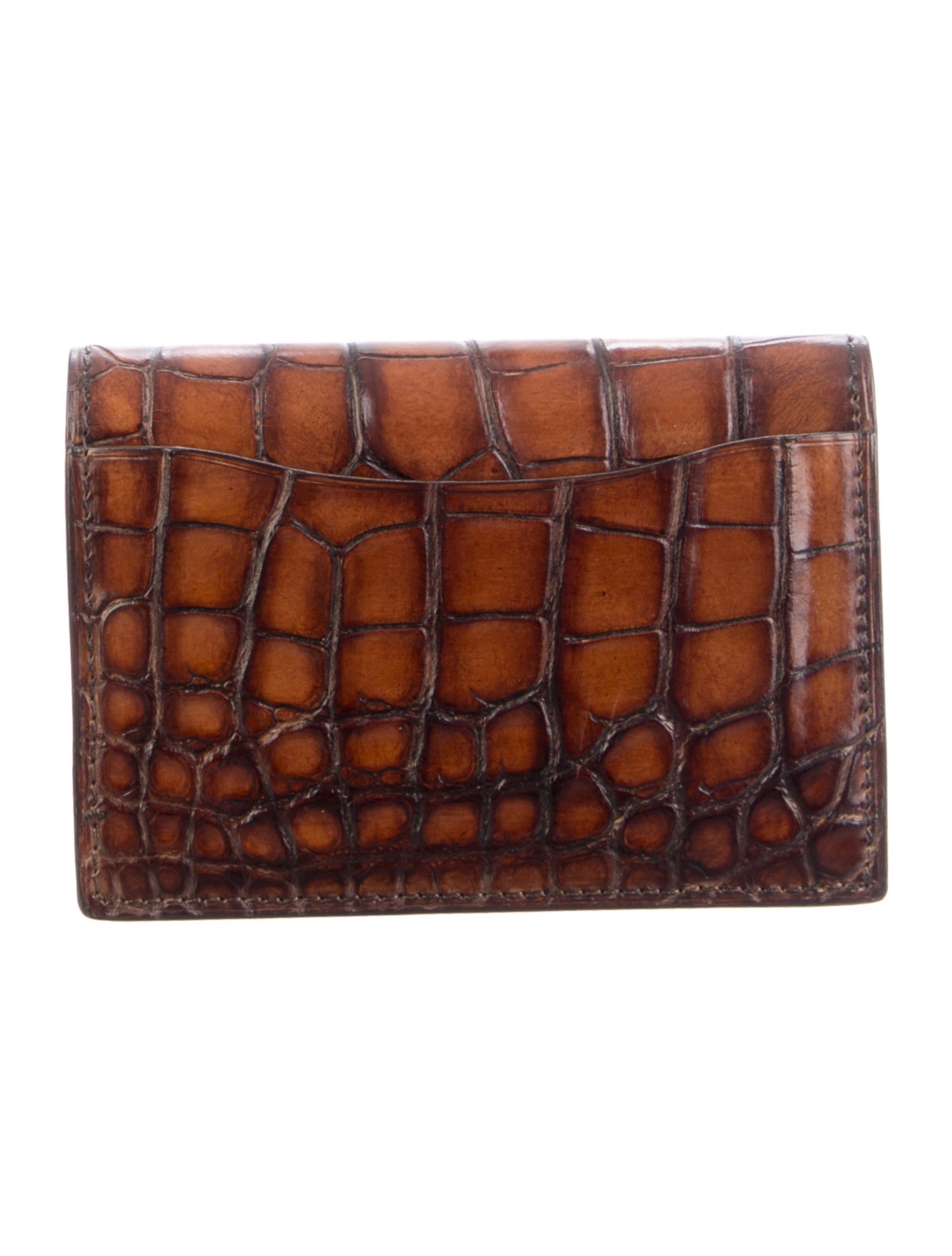 Berluti Crocodile Card Holder