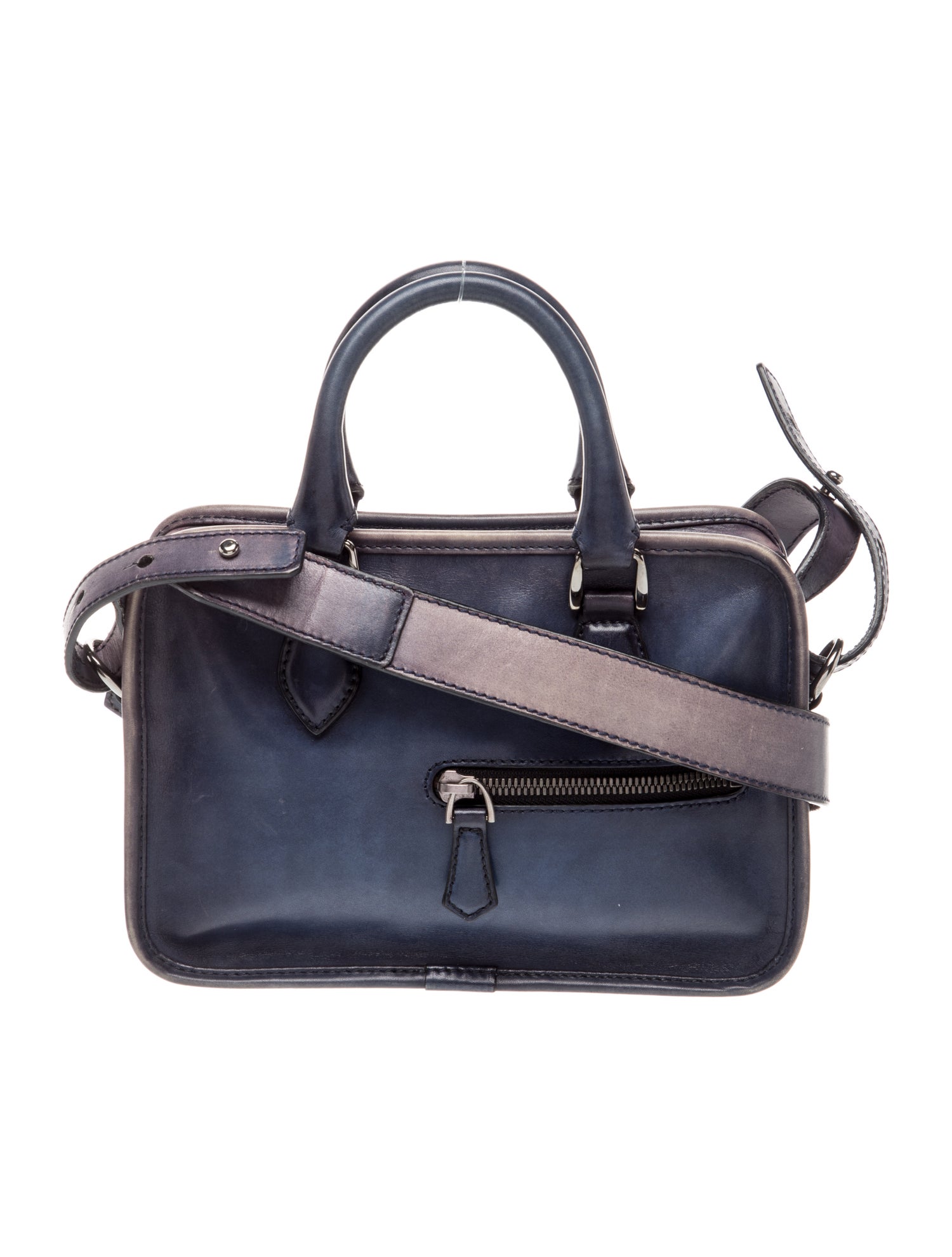 Berluti Leather Top Handle Bag