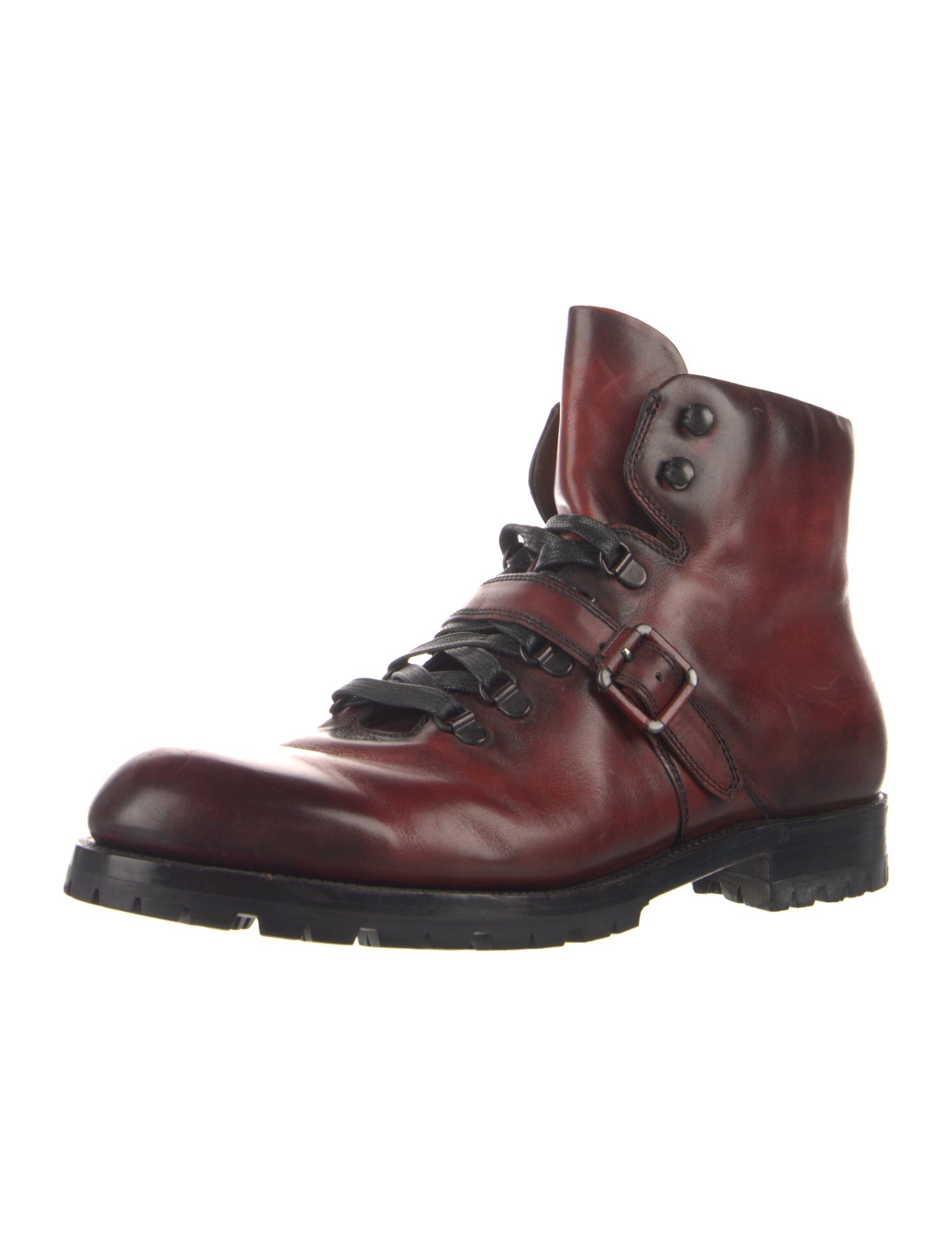 Berluti Leather Hiking Boots