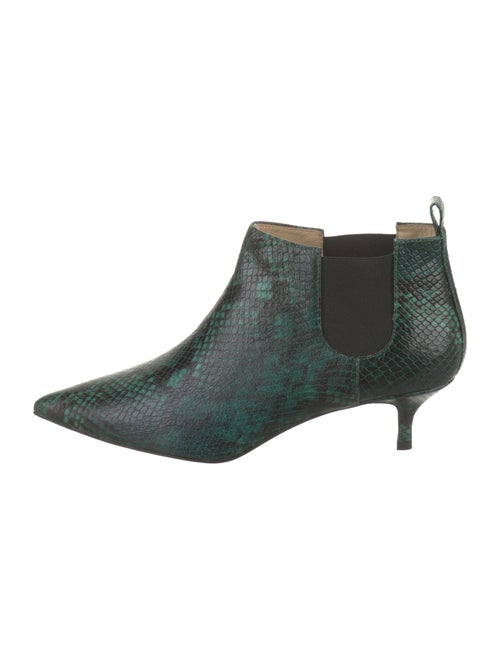 Bruno Magli Leather Animal Print Western Boots