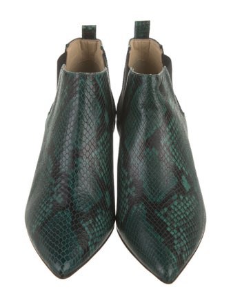 Bruno Magli Leather Animal Print Western Boots