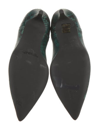 Bruno Magli Leather Animal Print Western Boots