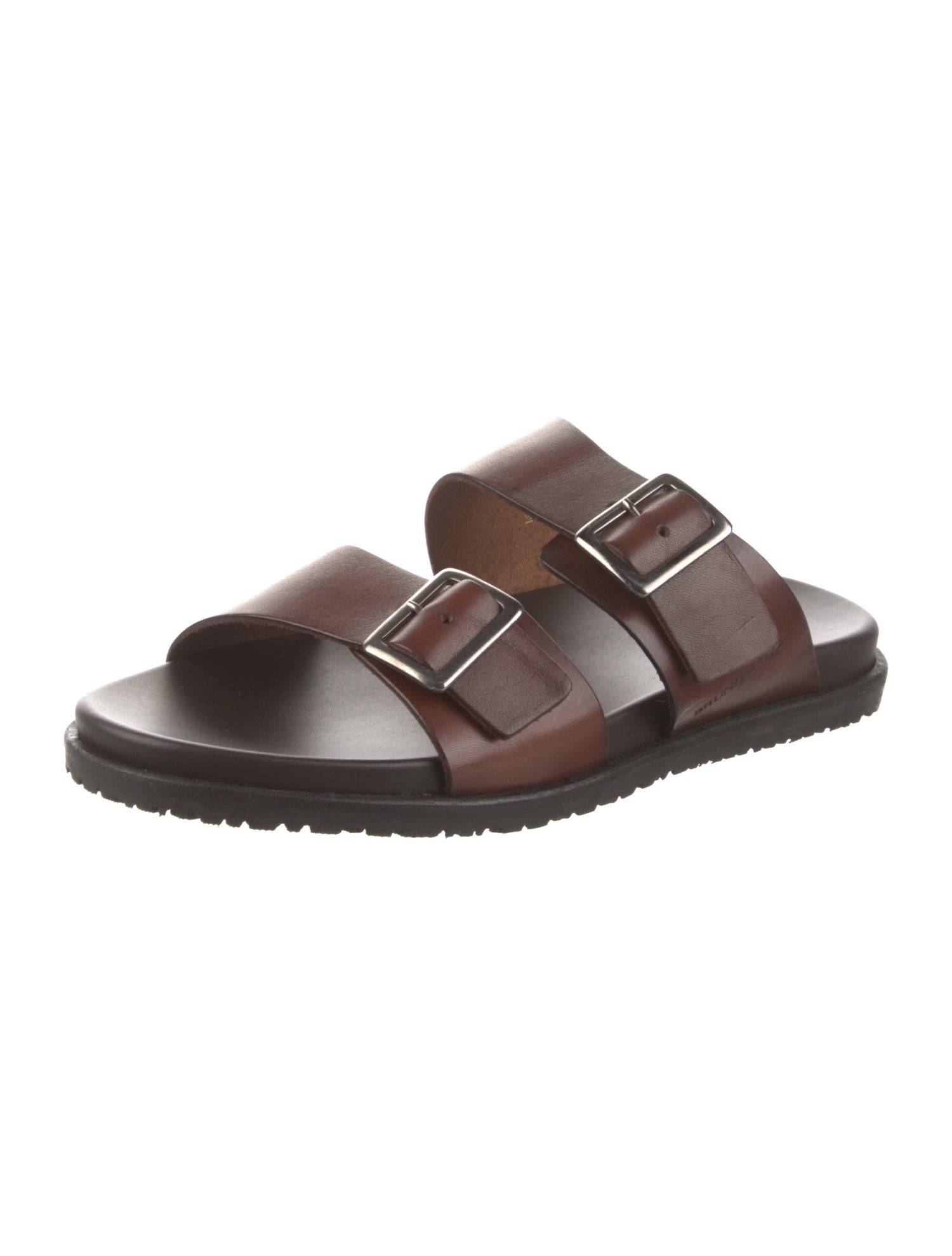 Bruno Magli Leather Slides