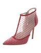 Bruno Magli Suede Mesh Accents Pumps