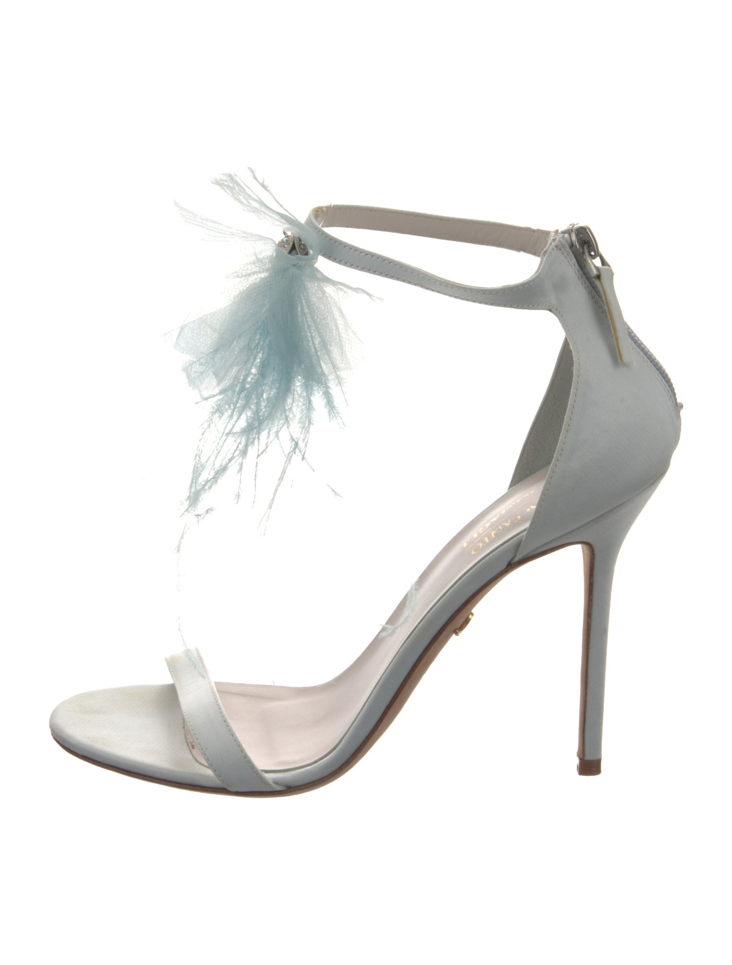 Bruno Magli Satin Mesh Accents Sandals