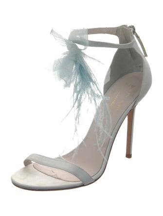 Bruno Magli Satin Mesh Accents Sandals