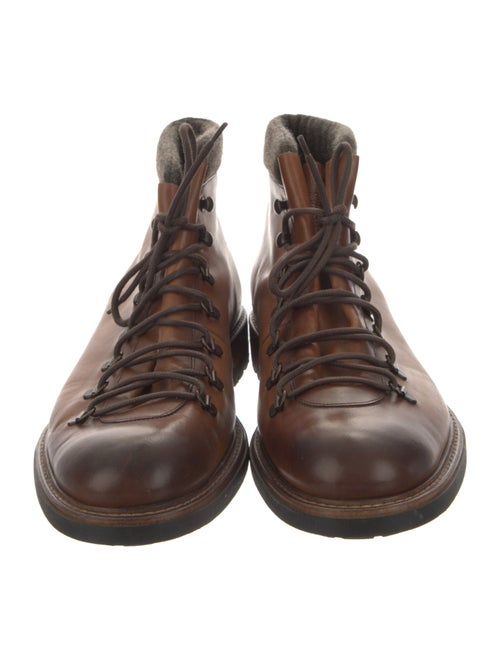 Bruno Magli Leather Lace-Up Boots
