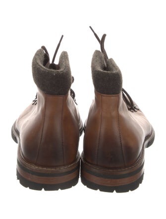 Bruno Magli Leather Lace-Up Boots