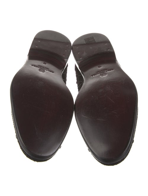 Bruno Magli Suede Crystal Embellishments Loafers