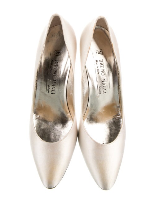 Bruno Magli Satin Bow Accents Pumps