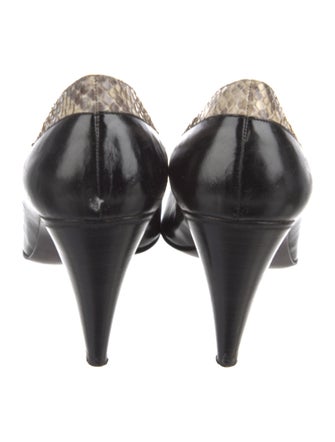 Bruno Magli Embossed Leather Animal Print Pumps