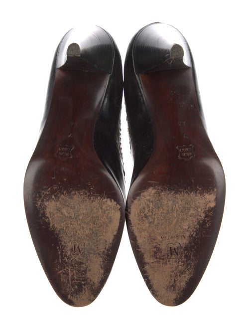 Bruno Magli Embossed Leather Animal Print Pumps