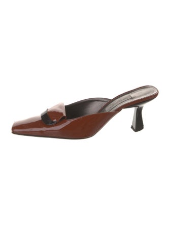 Bruno Magli Patent Leather Slides