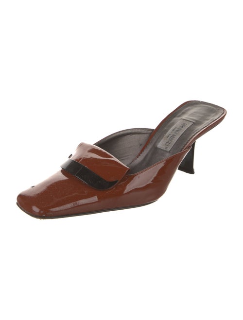 Bruno Magli Patent Leather Slides