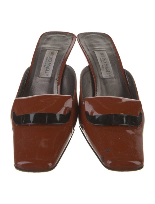 Bruno Magli Patent Leather Slides