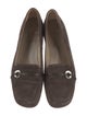 Bruno Magli Suede Leather Trim Embellishment Loafers