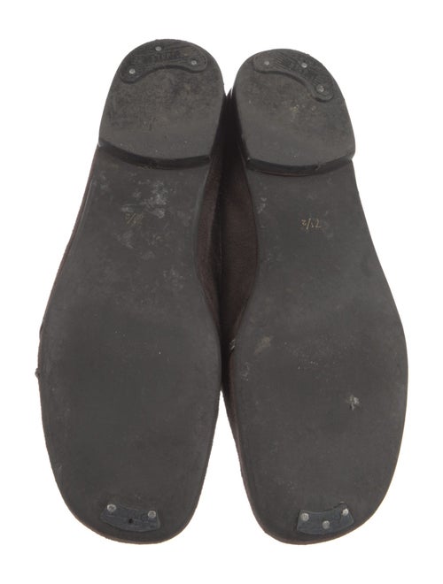 Bruno Magli Suede Leather Trim Embellishment Loafers