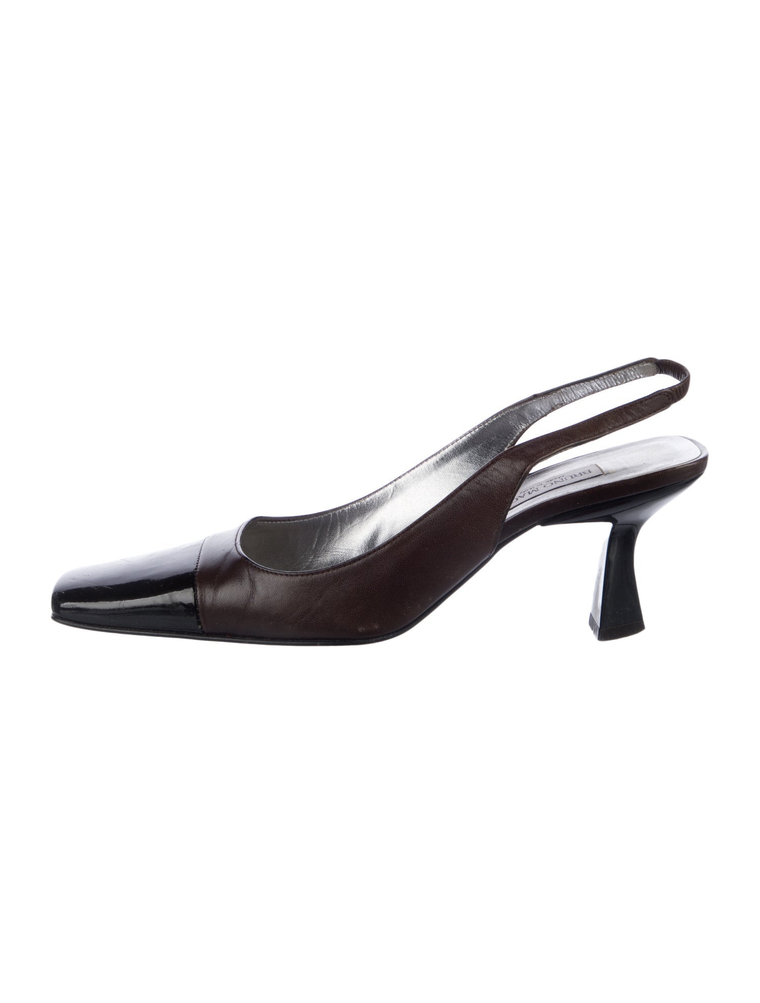 Bruno Magli Leather Slingback Pumps