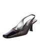 Bruno Magli Leather Slingback Pumps