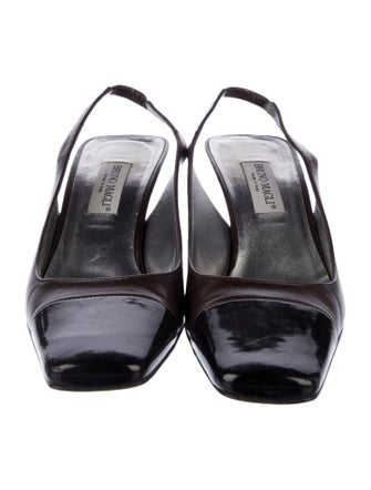 Bruno Magli Leather Slingback Pumps