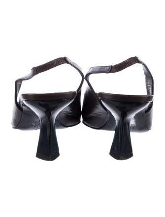 Bruno Magli Leather Slingback Pumps