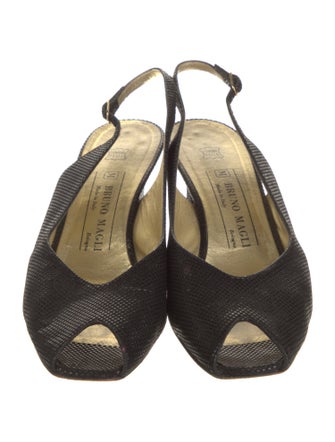 Bruno Magli Leather Slingback Sandals