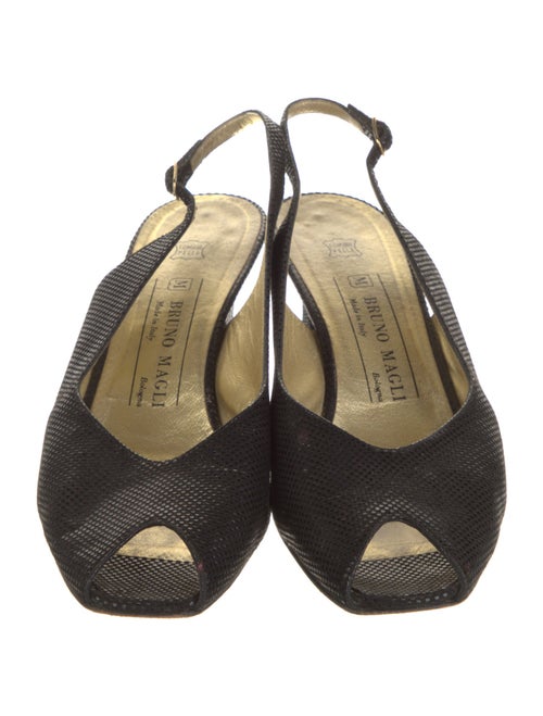 Bruno Magli Leather Slingback Sandals