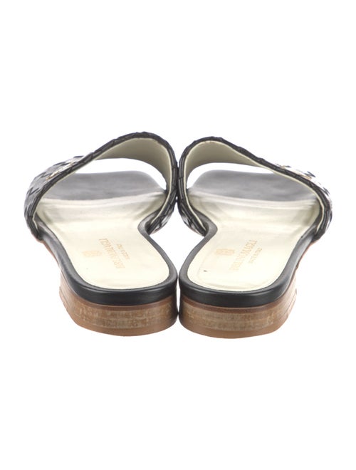 Bruno Magli Leather Slides