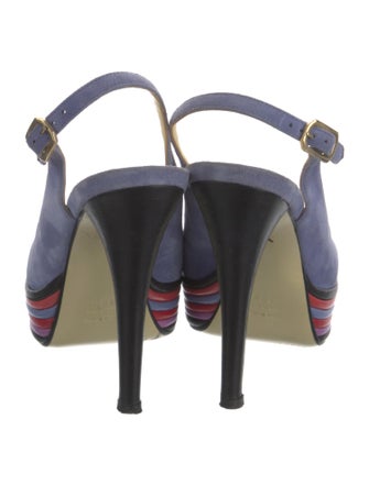 Bruno Magli Suede Slingback Pumps