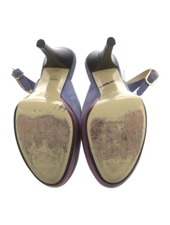 Bruno Magli Suede Slingback Pumps