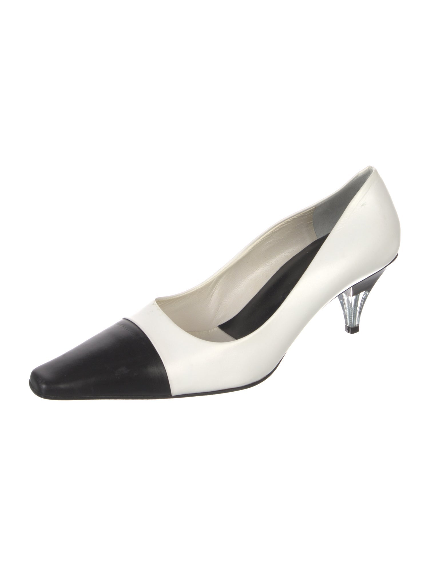 Bruno Magli Leather Colorblock Pattern Pumps