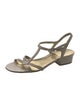 Bruno Magli Leather T-Strap Sandals